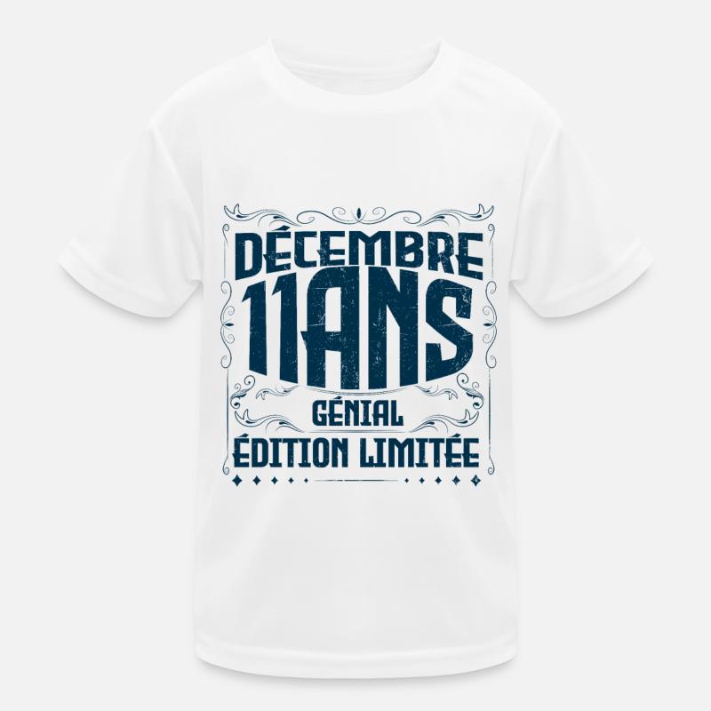 DÉCEMBRE 11 Ans | Édition limitée T-shirt sport Enfant