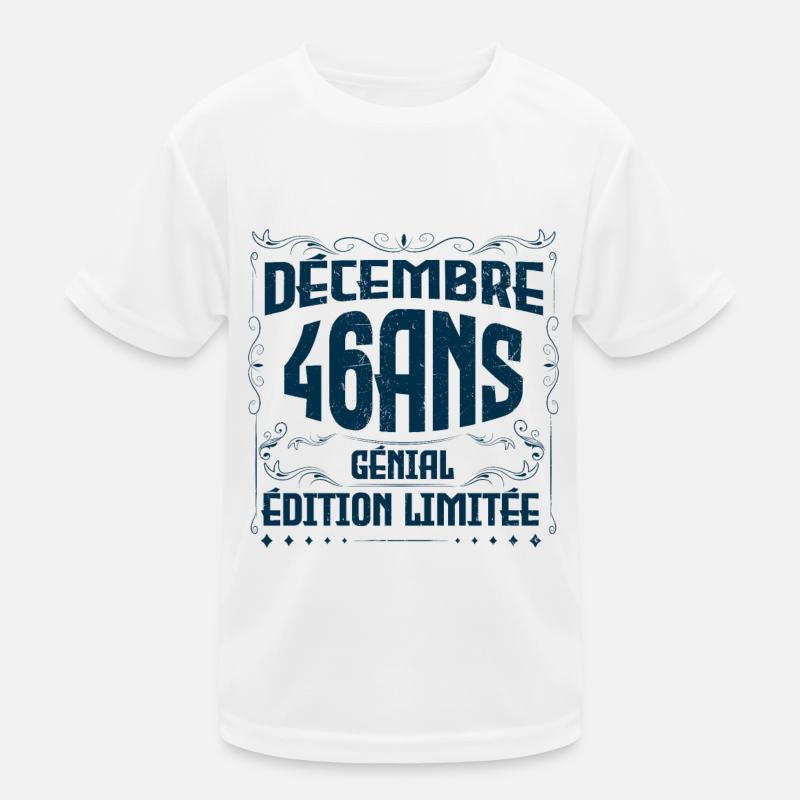 DÉCEMBRE 46 Ans | Édition limitée T-shirt sport Enfant