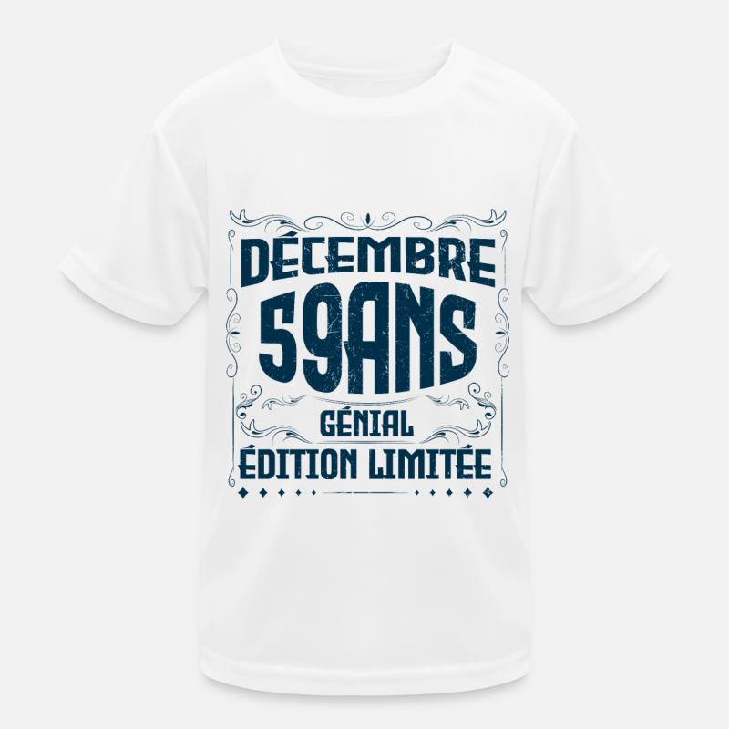 DÉCEMBRE 59 Ans | Édition limitée T-shirt sport Enfant