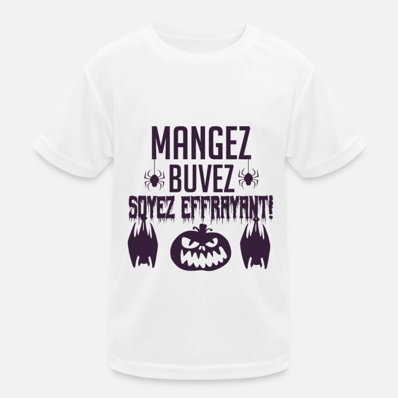 Mangez, buvez, soyez effrayant T-shirt sport Enfant