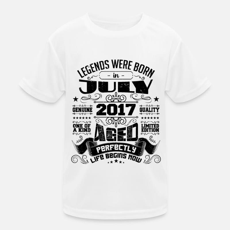 2017 Juli Geburtstagsgeschenk Juli 2017 Kinder Funktions-T-Shirt