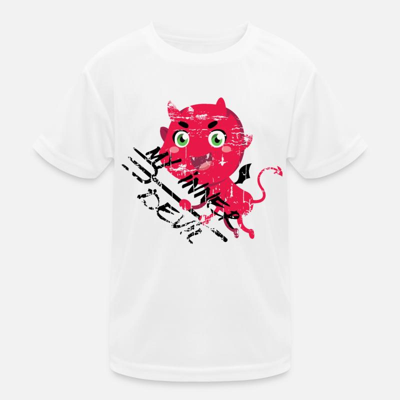 my inner devil mein innerer Teufel Kinder Funktions-T-Shirt