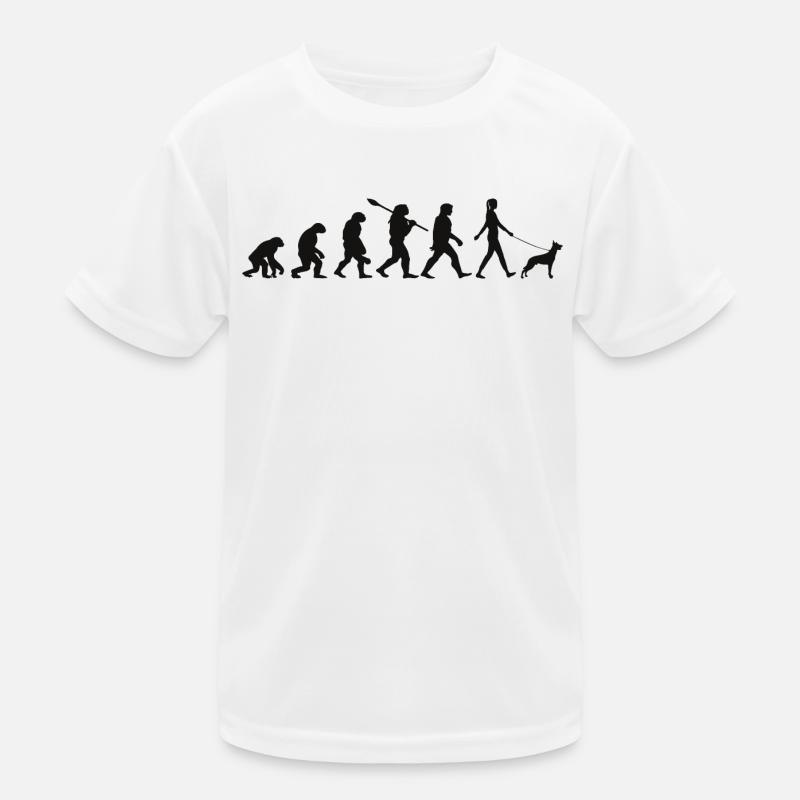 Evolution Lustiger Belgischer Schäferhund Malinois Kinder Funktions-T-Shirt