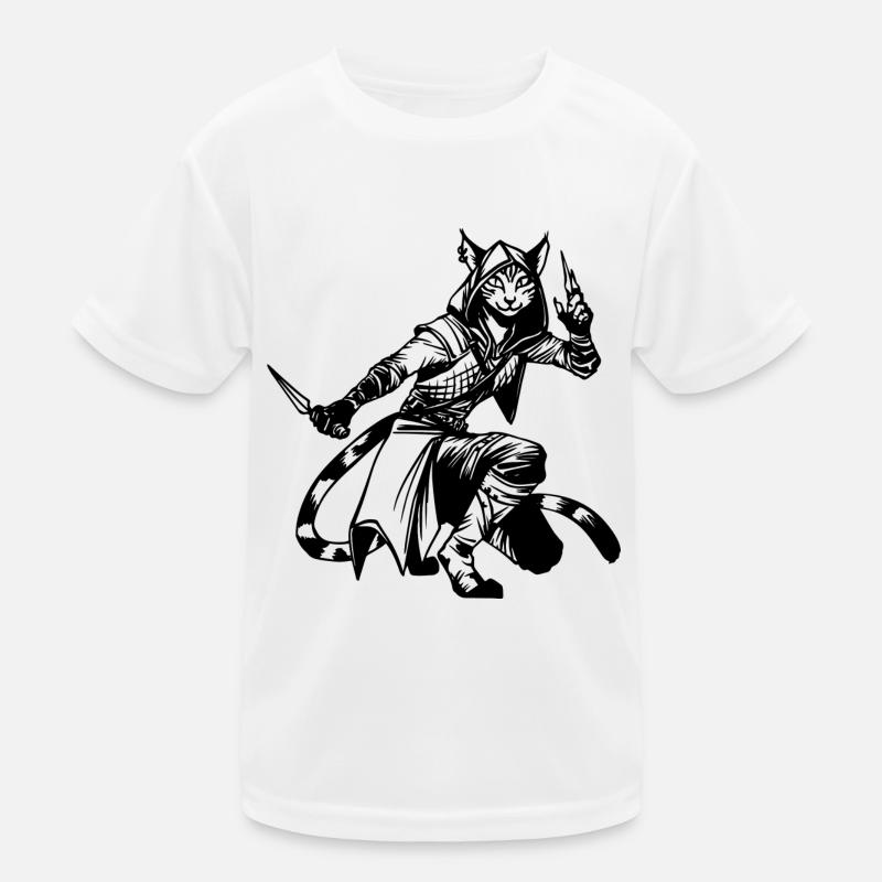 Tabaxi Rogue RPG Game Kids Functional T-Shirt
