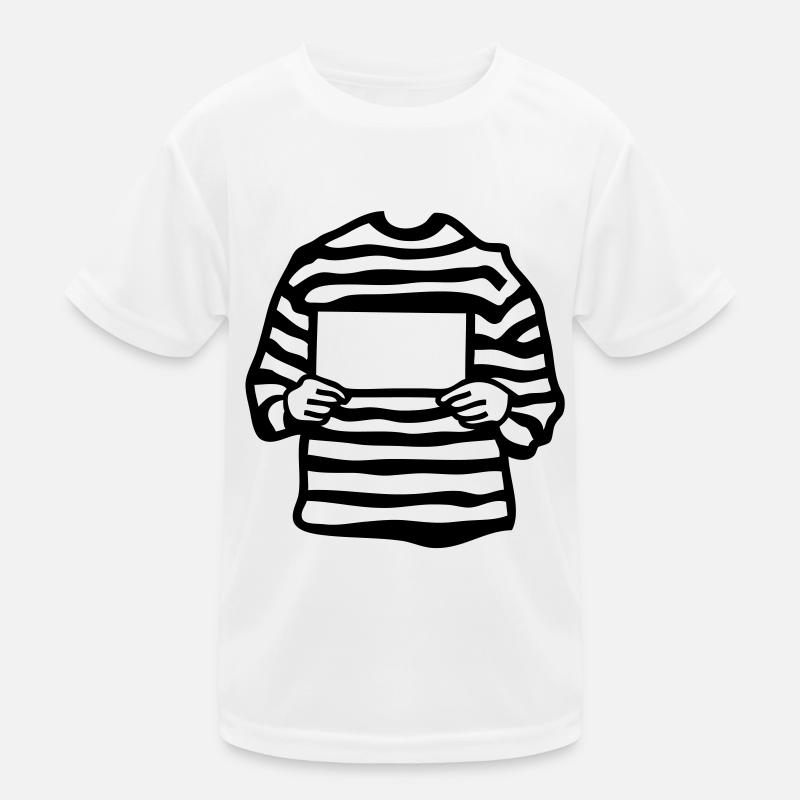 prisonnier prisoner pancarte3 empty vide T-shirt sport Enfant