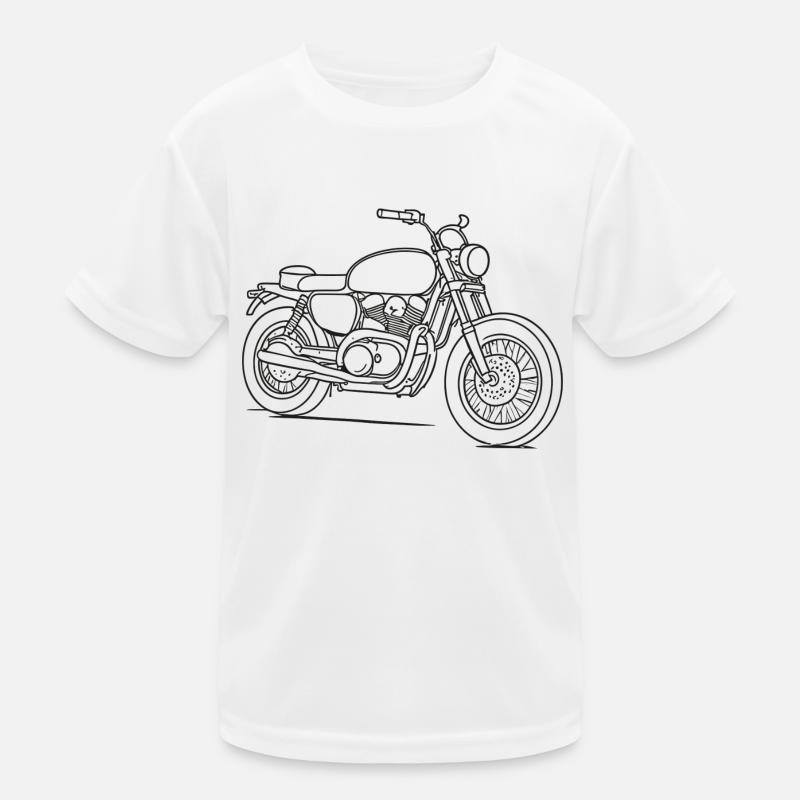 Motorrad Kinder Funktions-T-Shirt