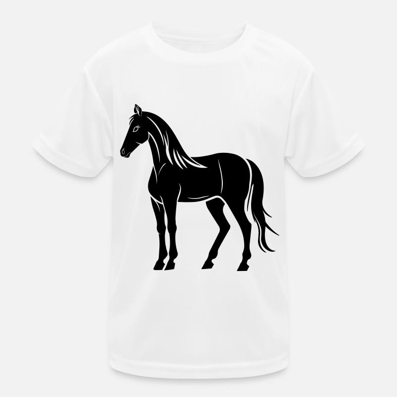 Pferd Kinder Funktions-T-Shirt