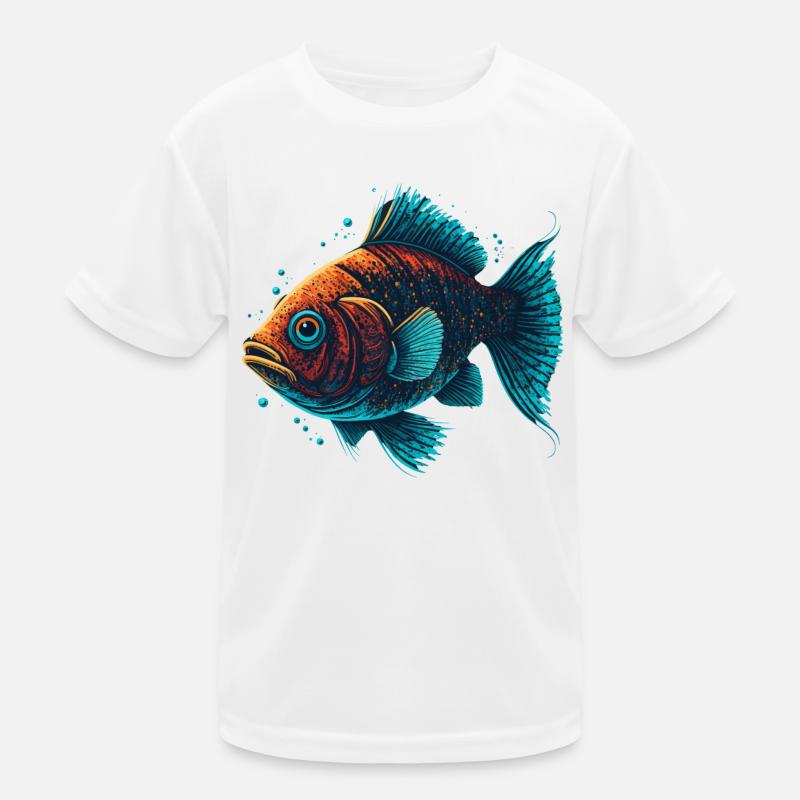 Drôle de poisson T-shirt sport Enfant