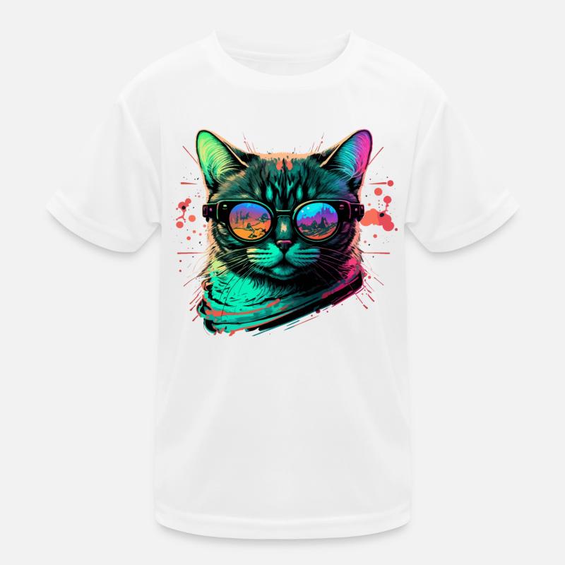 Chat rave T-shirt sport Enfant