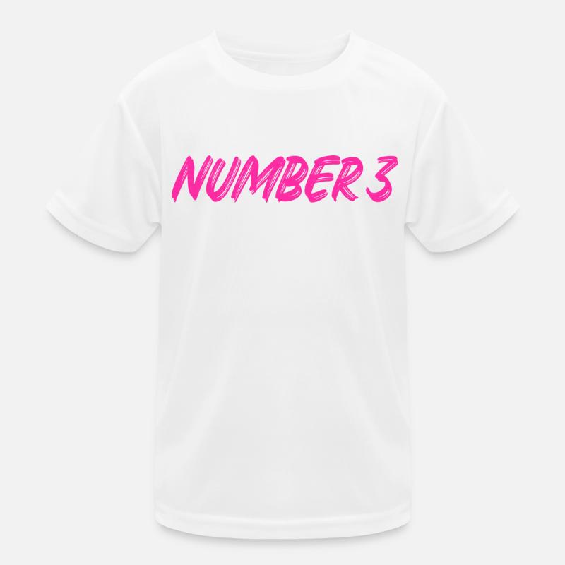 Number 3 - drei - dritter - dritte - 3 - Nummer 3 Kinder Funktions-T-Shirt