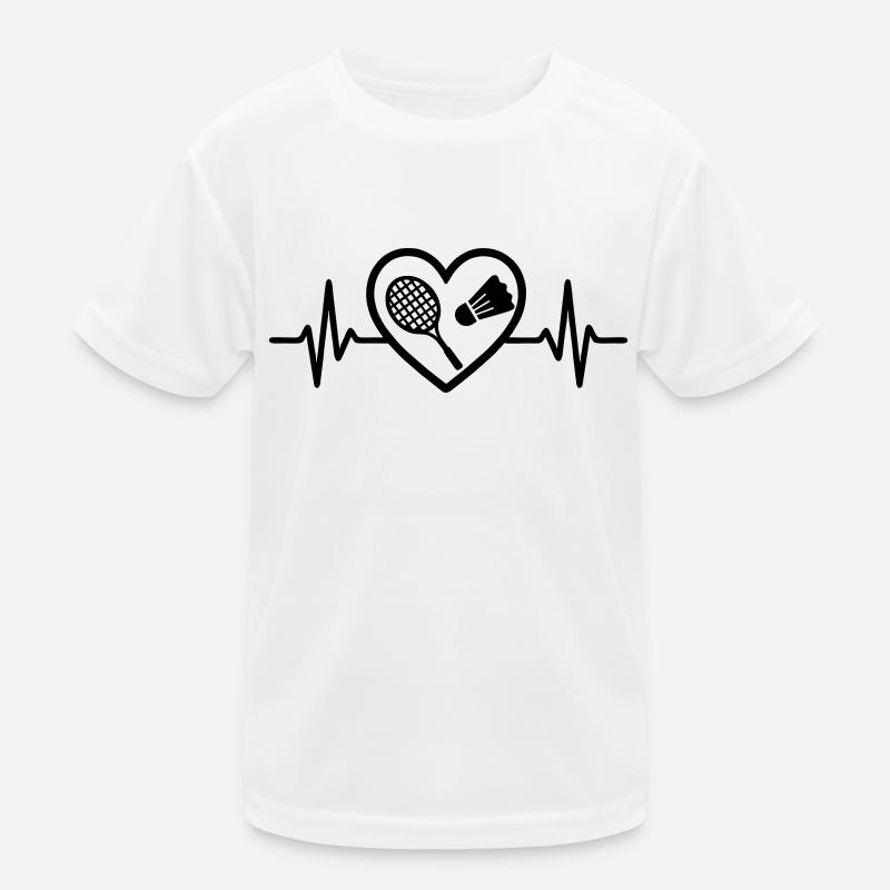 Badminton Schlaeger Badminton Heart Kids Functional T-Shirt