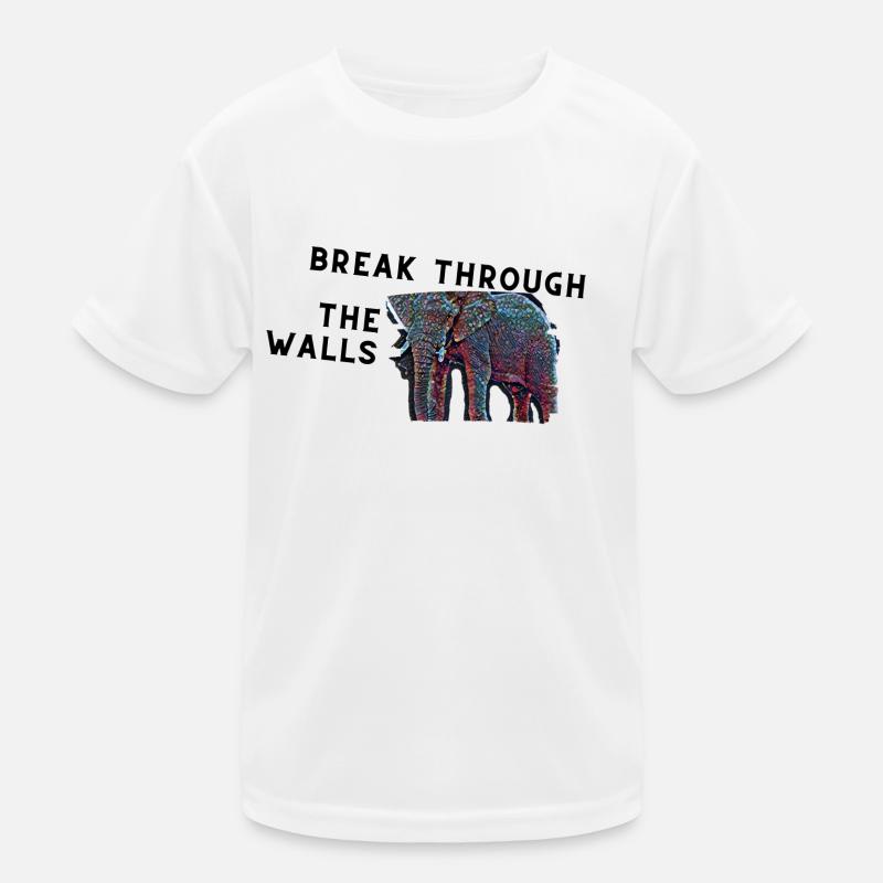 Break through the walls / Free yourself Kids Functional T-Shirt