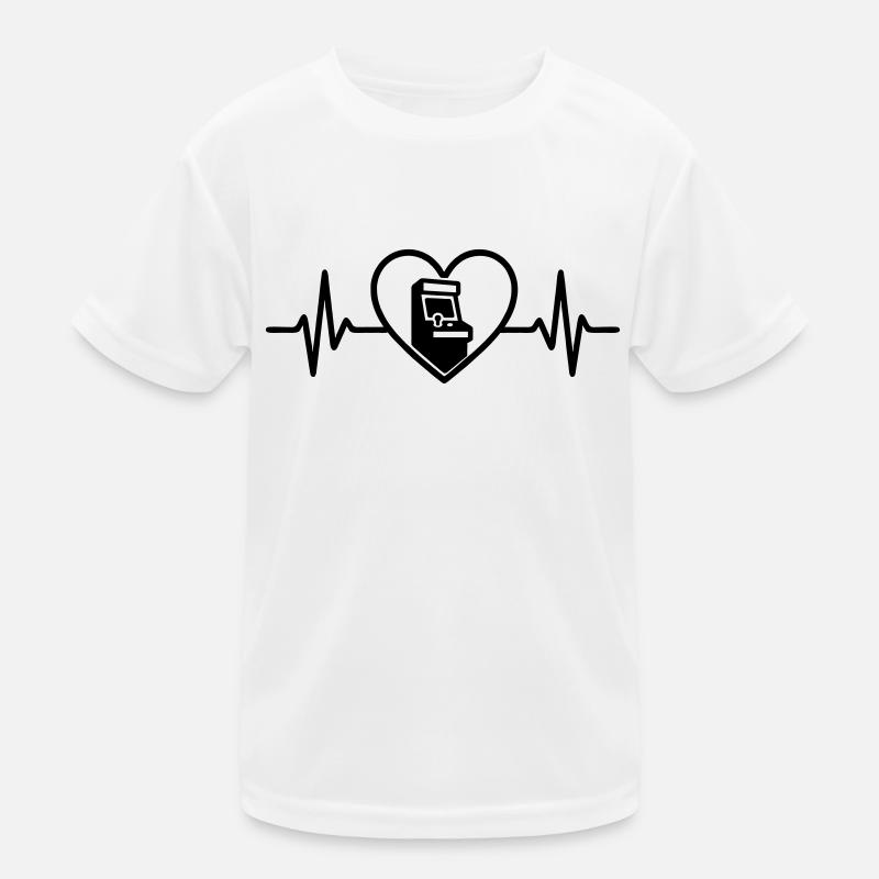 Coeur Arcade Machine à sous Retro T-shirt sport Enfant