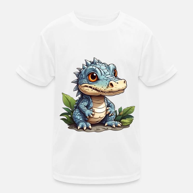 kleiner süßer Alligator Kinder Funktions-T-Shirt