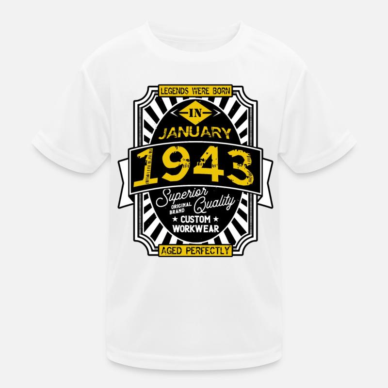 1943 JANUARY Kids Functional T-Shirt