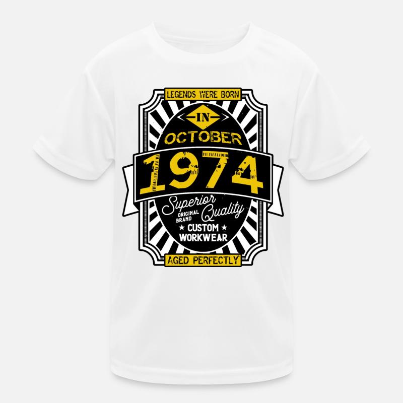 1974 OCTOBER Kids Functional T-Shirt