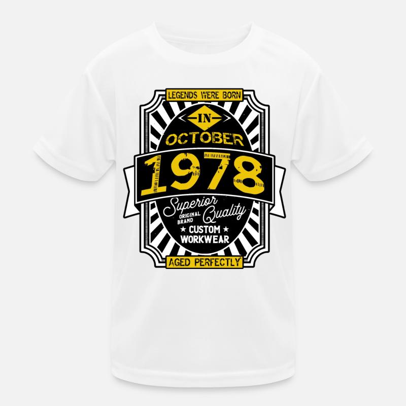 1978 OCTOBER Kids Functional T-Shirt