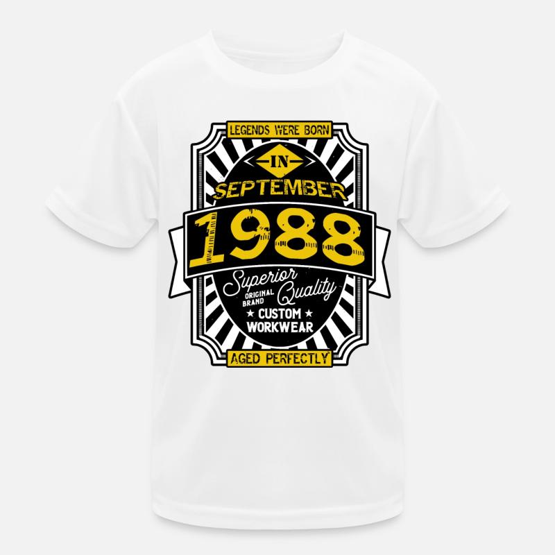 SEPTEMBER 1988 Kinder Funktions-T-Shirt