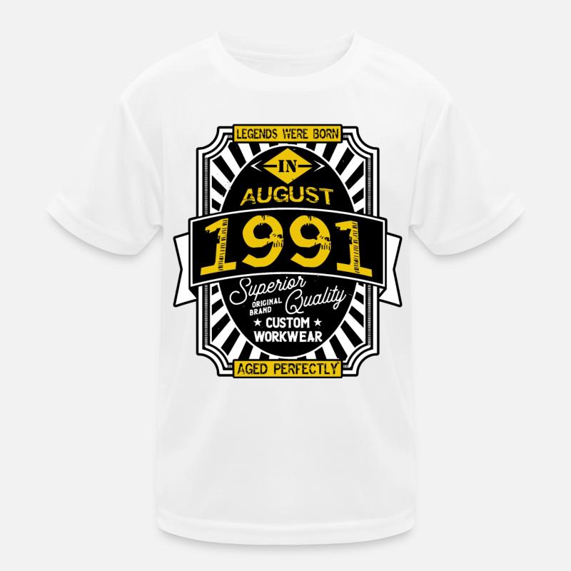 AUGUST 1991 Kinder Funktions-T-Shirt