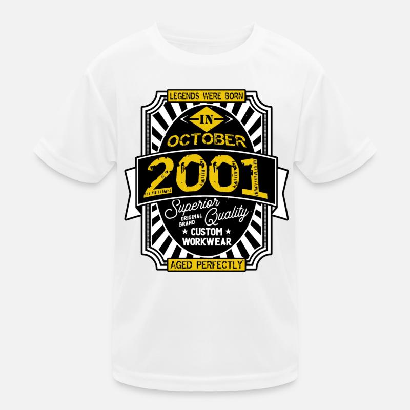 2001 OCTOBER Kids Functional T-Shirt