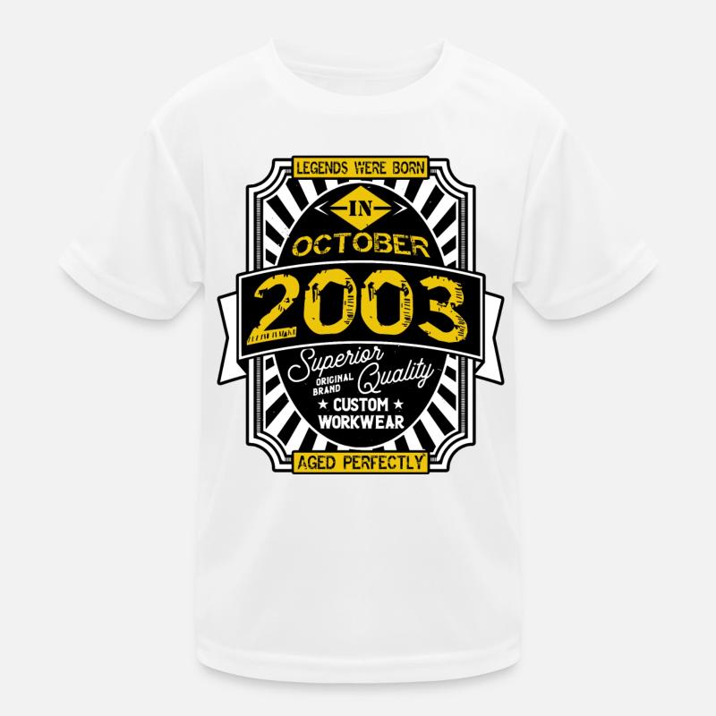 2003 OCTOBER Kids Functional T-Shirt