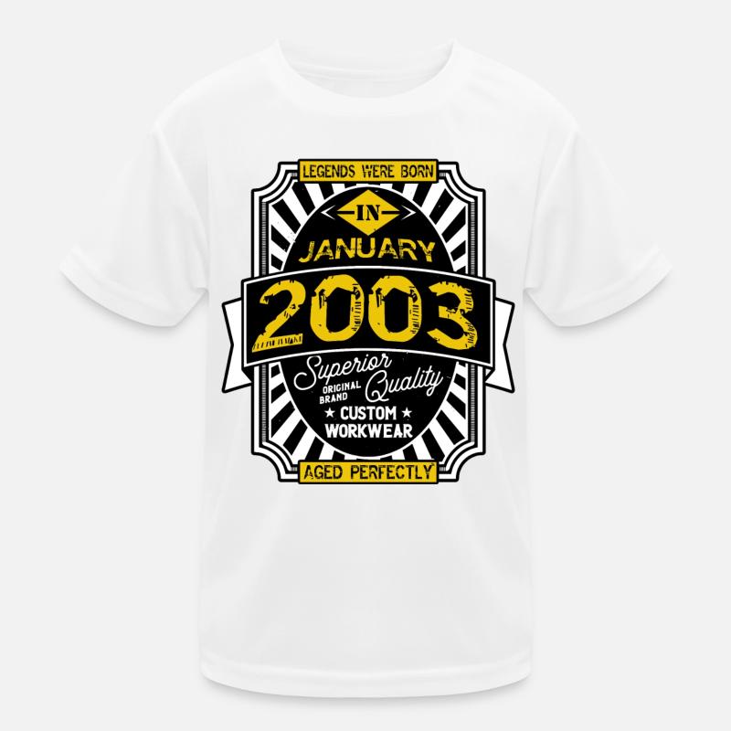2003 JANUARY Kids Functional T-Shirt