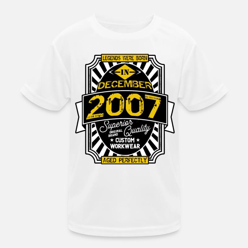 2007 DEZEMBER Kinder Funktions-T-Shirt