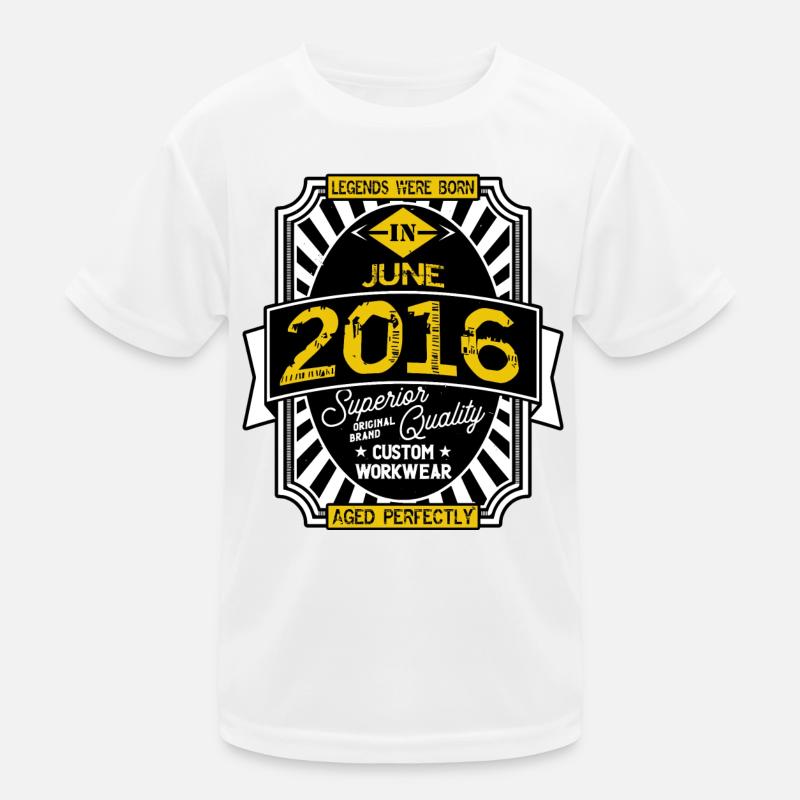 2016 JUNI Kinder Funktions-T-Shirt