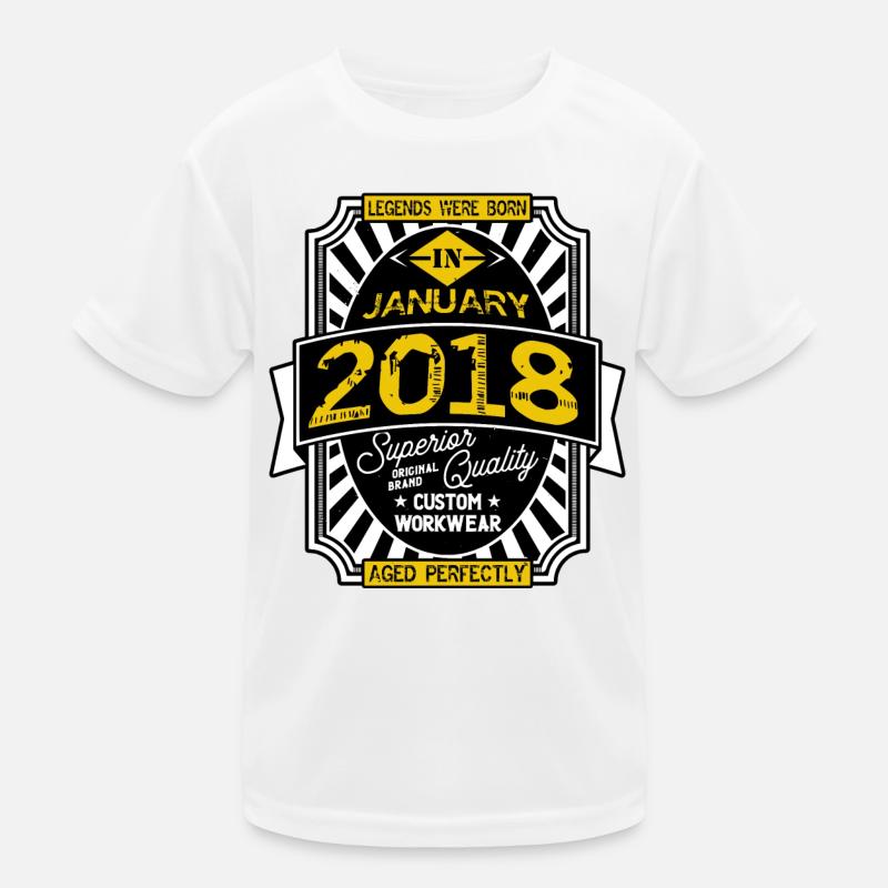 2018 JANUAR Kinder Funktions-T-Shirt