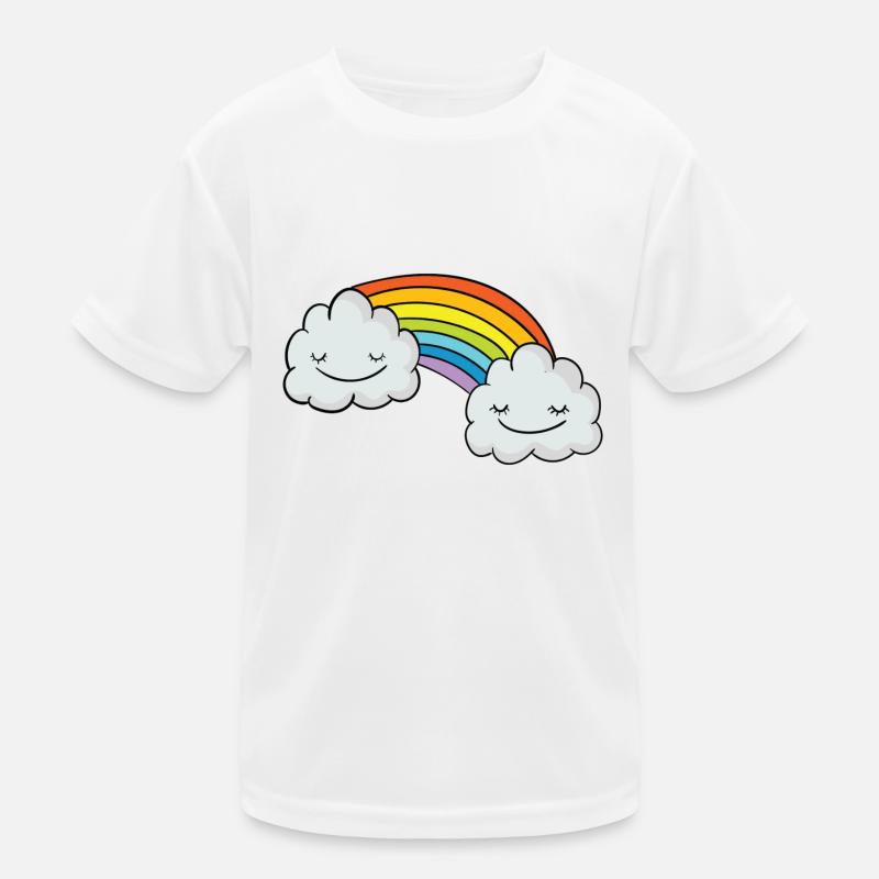 Regenbogen Kinder Funktions-T-Shirt