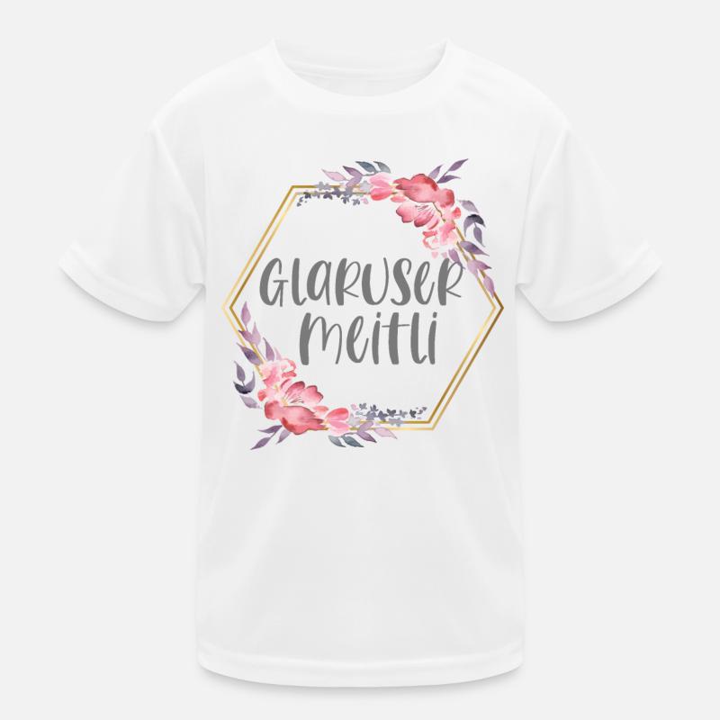 Schweiz Glarus Mädchen Heimat Geschenk Kinder Funktions-T-Shirt