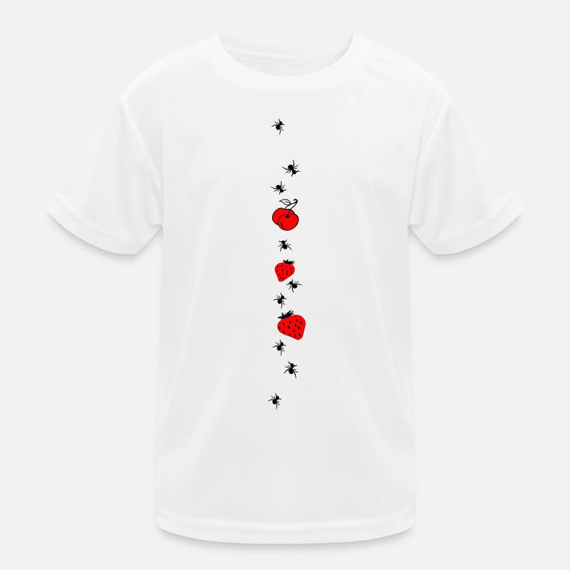 Erdbeeren Obst Ameisen Kinder Funktions-T-Shirt