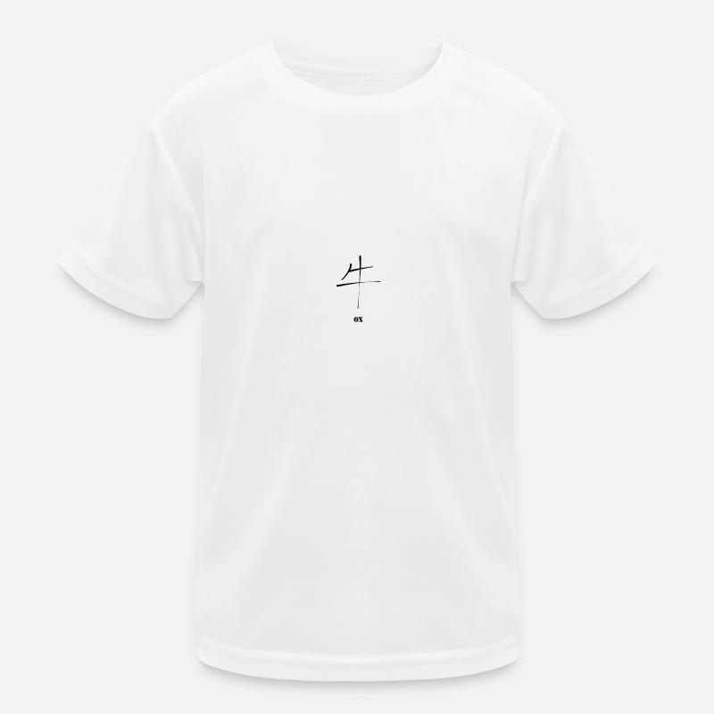 Chinesisches Kanji - Stier Sternzeichen Kinder Funktions-T-Shirt