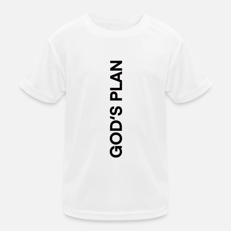 God GOD'S Plan Jesus Kids Functional T-Shirt