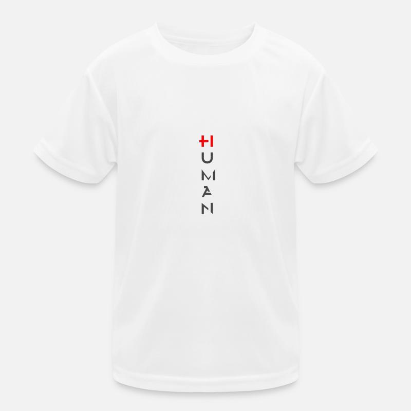 HUMAN - Kids Functional T-Shirt - white