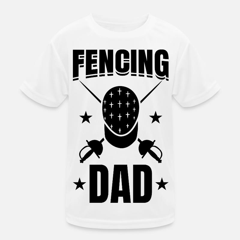 Fecht Papa Kinder Funktions-T-Shirt