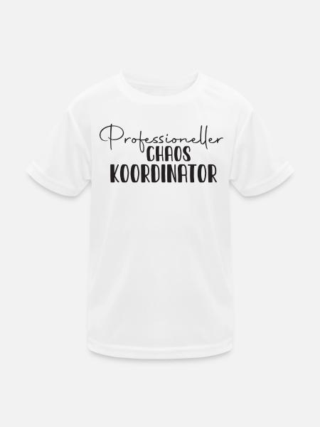 Professioneller Chaoskoordinator - Kinder Funktions-T-Shirt - Weiß