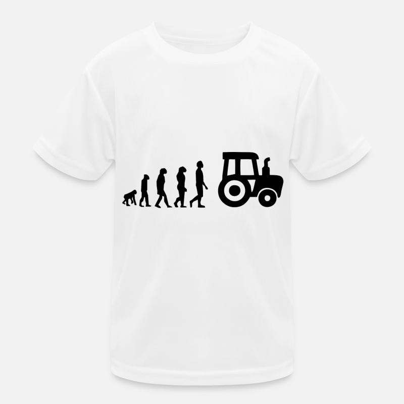 Evolution Traktor Kinder Funktions-T-Shirt