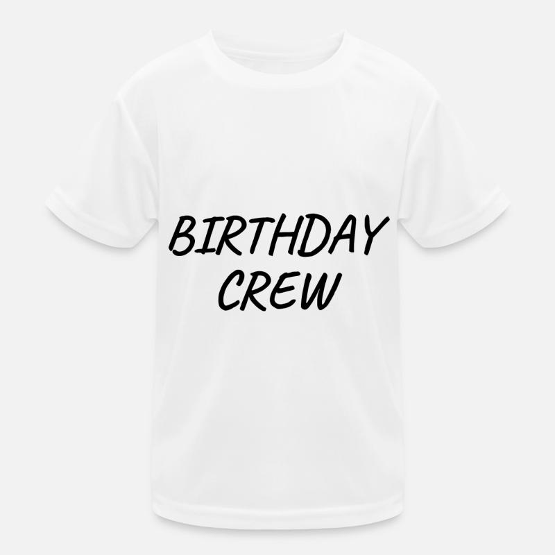 Birthday Crew Kinder Funktions-T-Shirt
