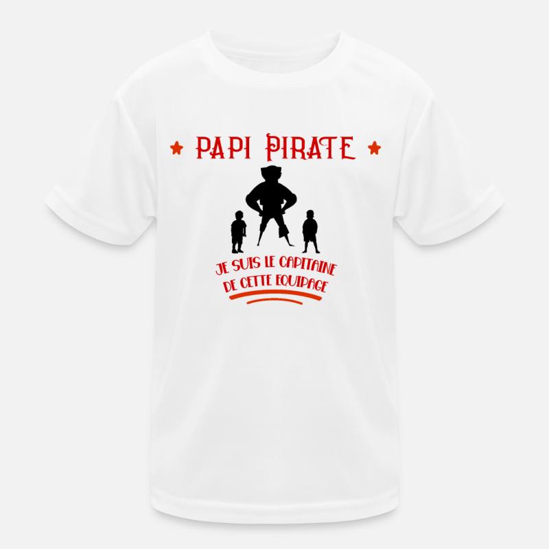Papi Pirate Idée Cadeau Fêtes Des Grands-Pères T-shirt sport Enfant
