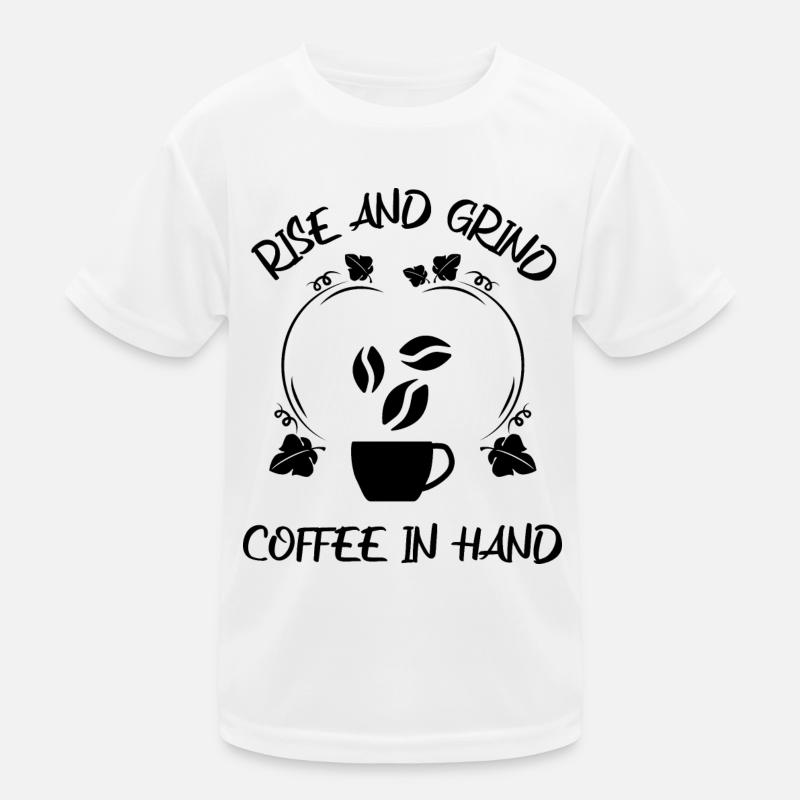 Kaffee Espresso Käffchen Kinder Funktions-T-Shirt