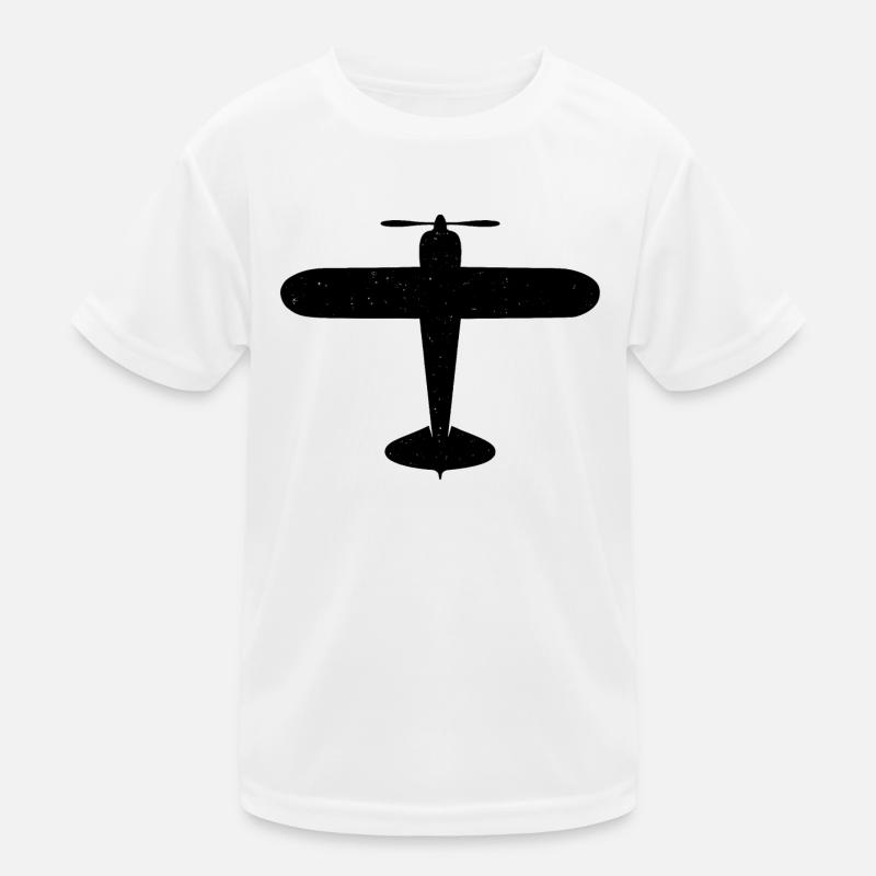 Airplane Propeller Plane Flying Kids Functional T-Shirt