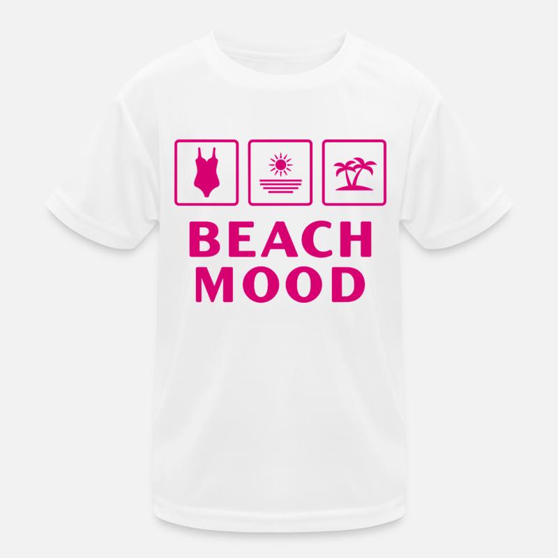 Beach Mood Summer Sun Sea Holiday Kids Functional T-Shirt