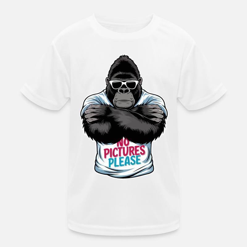 Keine Bilder bitte Kinder Funktions-T-Shirt