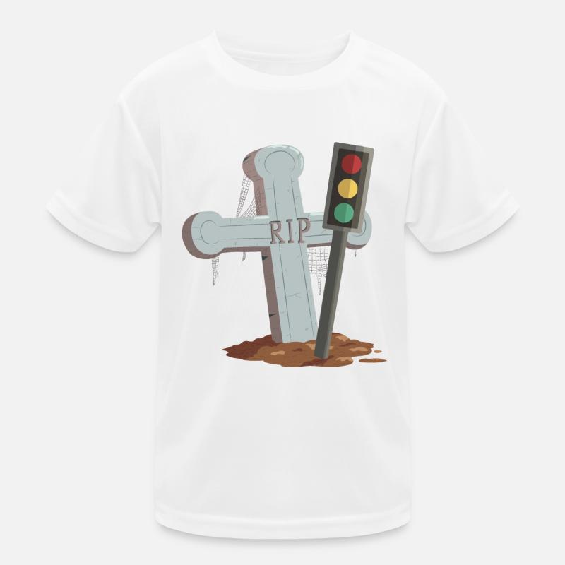Traffic light Rest in Peace RIP Kids Functional T-Shirt