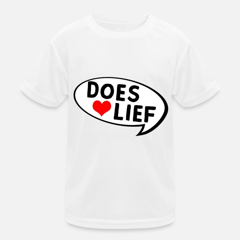 doeslief commentaire aimant avec cœur T-shirt sport Enfant