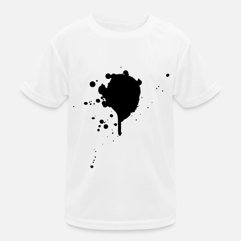 Farbklecks Kinder Funktions-T-Shirt