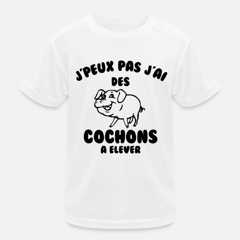 J’peux pas j’ai des cochons à élever T-shirt sport Enfant