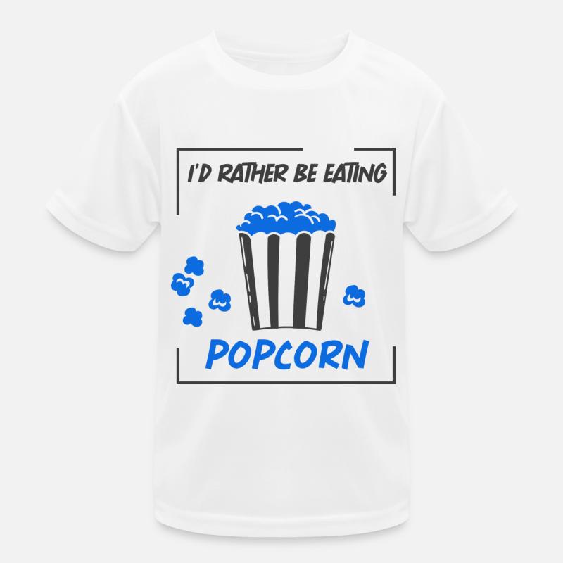 Manger du pop-corn sain Pop Corn Ironique T-shirt sport Enfant