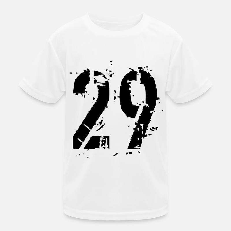 29 Nummer 29 Kinder Funktions-T-Shirt